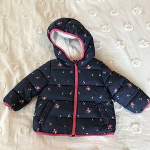 baby Gap Sherpa-Lined Puffy Coat with Hood